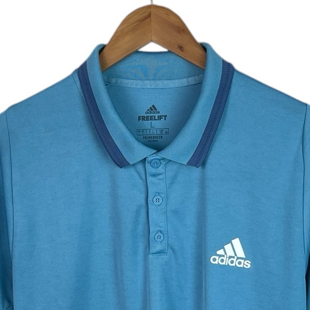 PO116 Men’s Adidas Freelift Performance Short sleeve polo shirt L - Picture 3 of 5